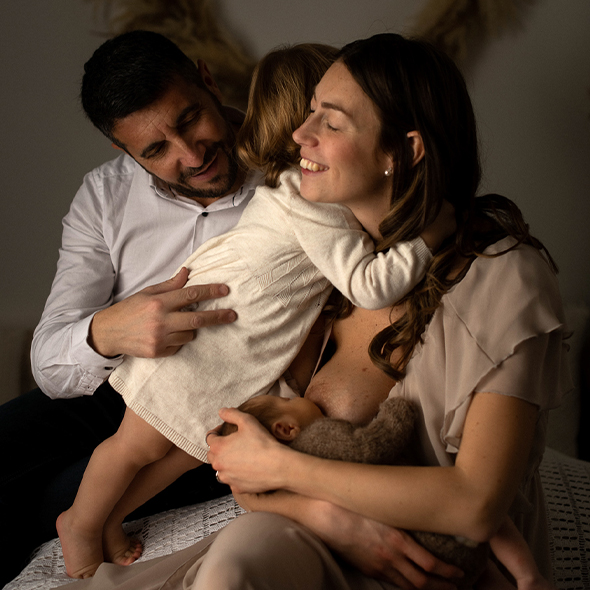 fotografia famiglia con neonato